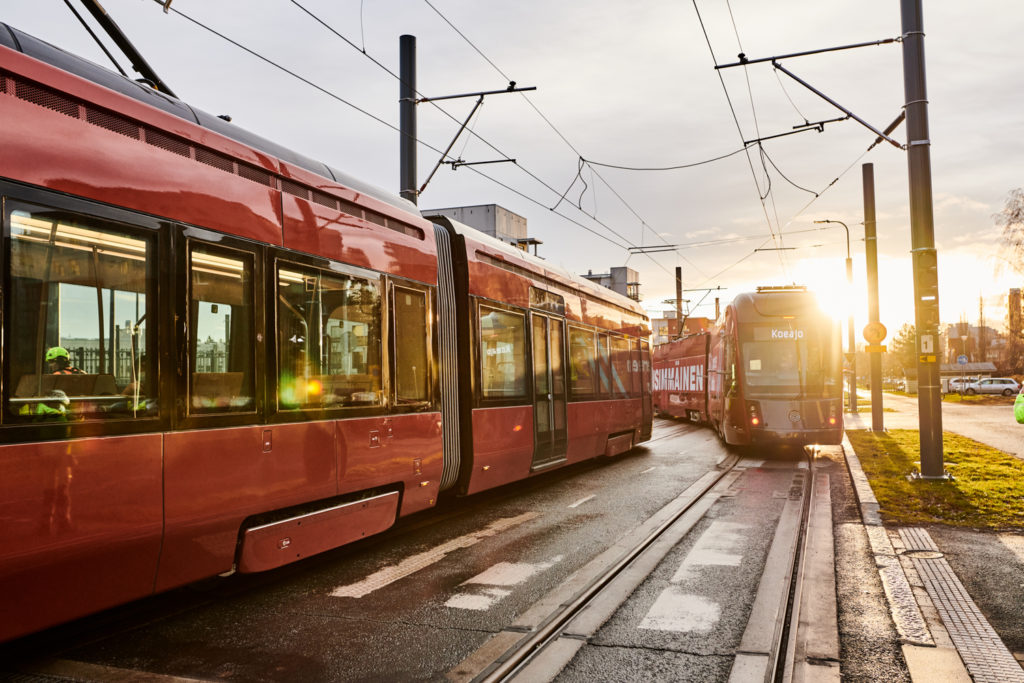 Kaksi Ratikkaa koeajoissa