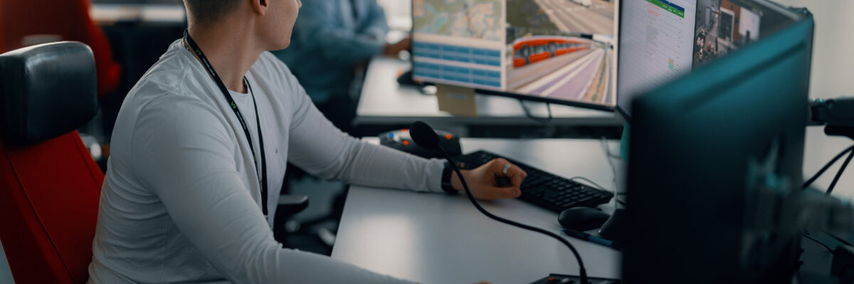 Tampereen Ratikan raitiotieliikenteen ohjauskeskus varikolla