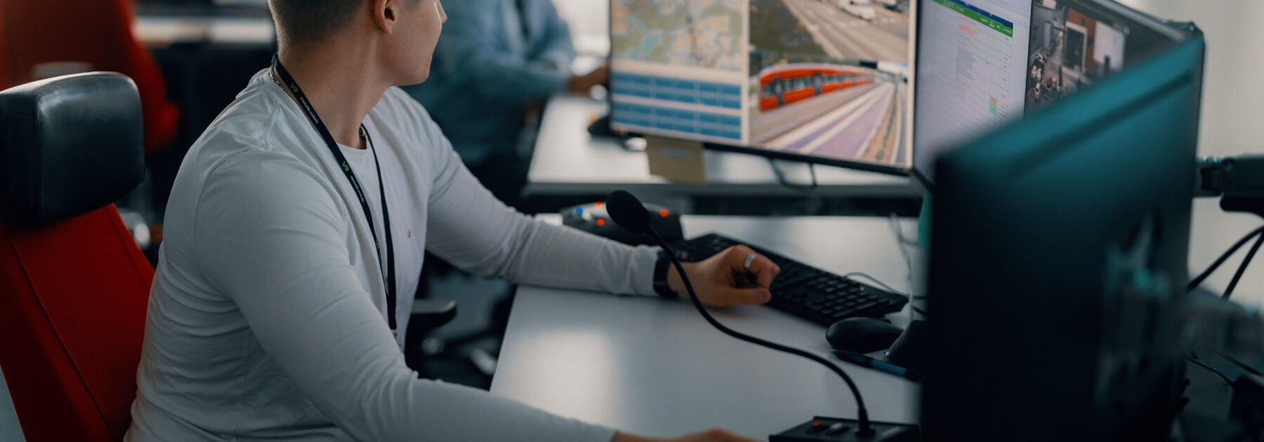 Tampereen Ratikan raitiotieliikenteen ohjauskeskus varikolla