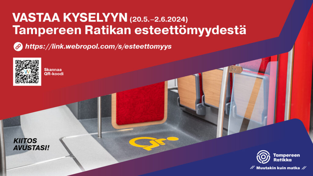 Tampereen Ratikan esteettömyyskysely