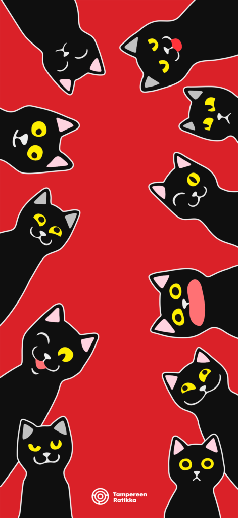 Tampereen taideratikan taustakuva puhelimeen