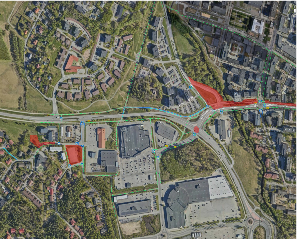 Liikennejärjestelyt Partolassa helmikuussa.