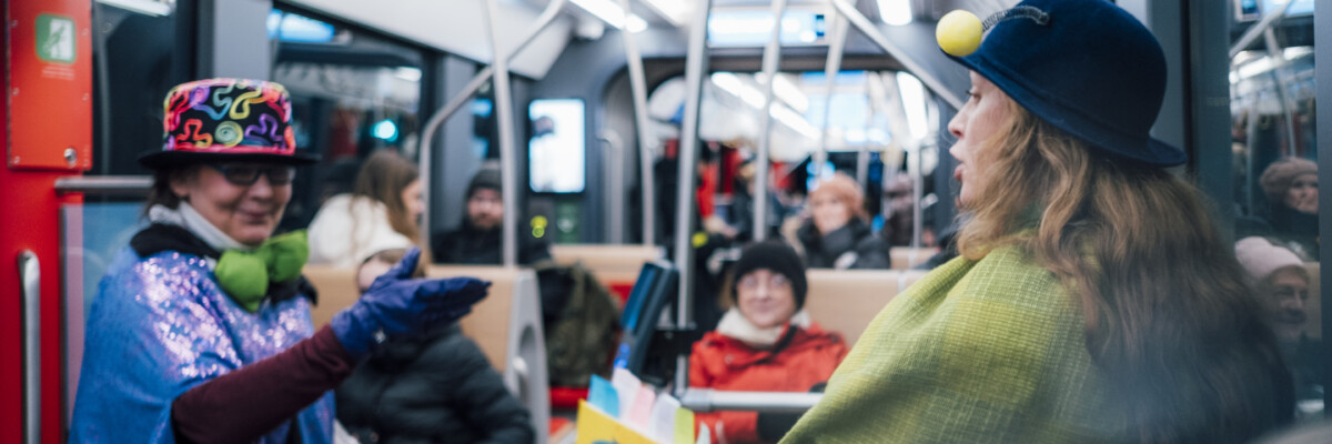 Kirsi Kunnas 100 -esitys taideratikassa joulukuussa 2024