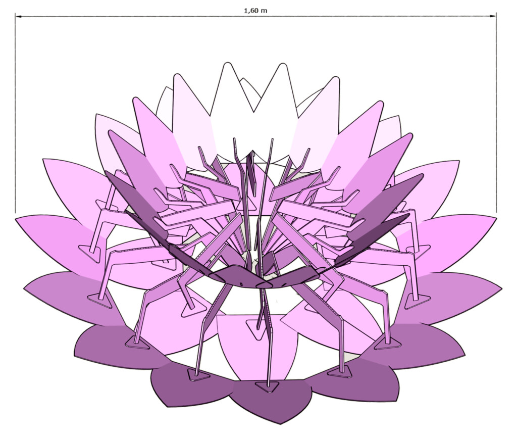 Muurarin kevät -teoksen iso kukka